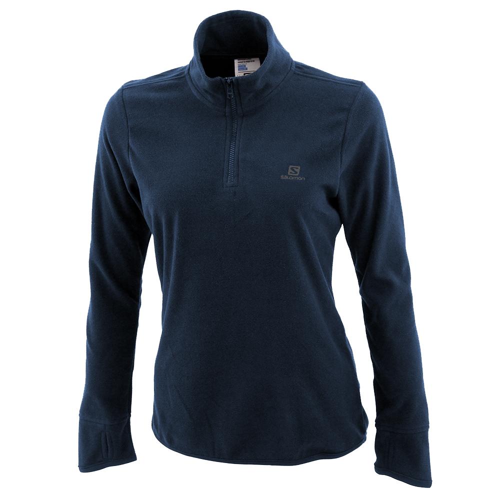 Salomon Singapore Womens Pullover - KABRU HZ W Navy | 73429-DNIE